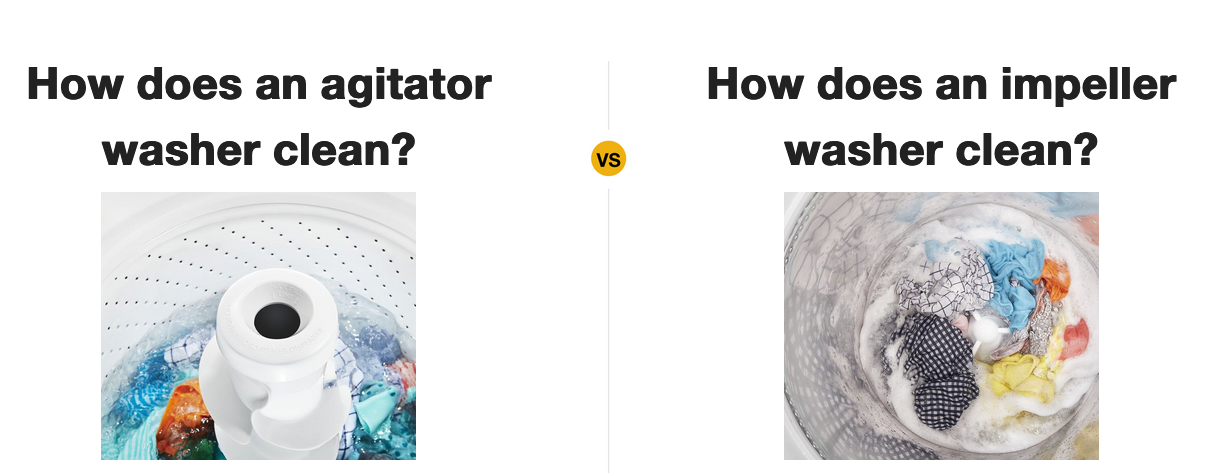 agitator vs impller washing machine
